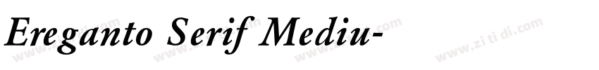 Ereganto Serif Mediu字体转换